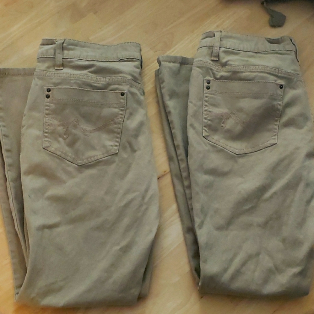 Faded Glory boot cut size 10p. Great khaki work pants